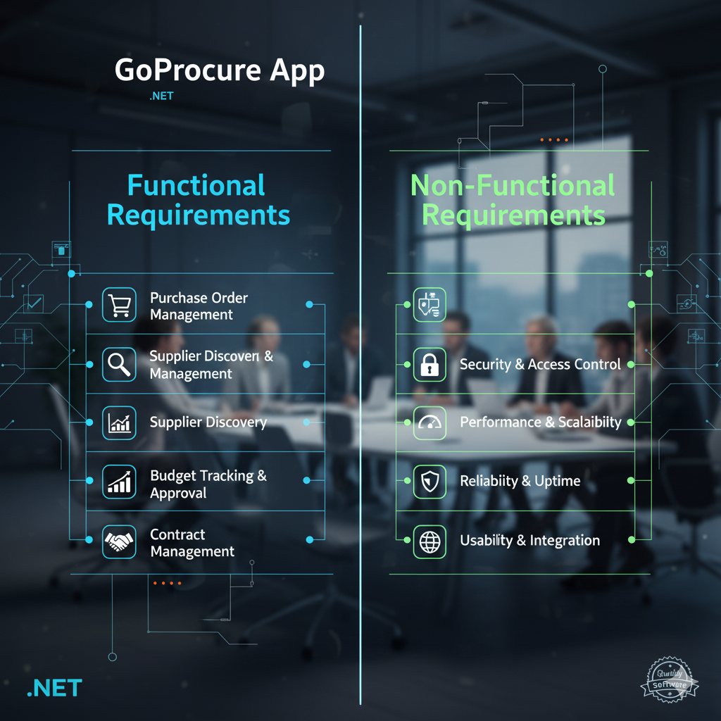 Functional and non-functional requirements